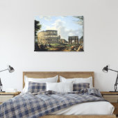 Het Colosseum en de Arch of Constantine Canvas Afdruk (Insitu (Slaapkamer))