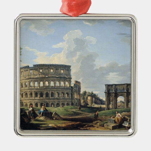 Het Colosseum en de Arch of Constantine Metalen Ornament (Voorkant)