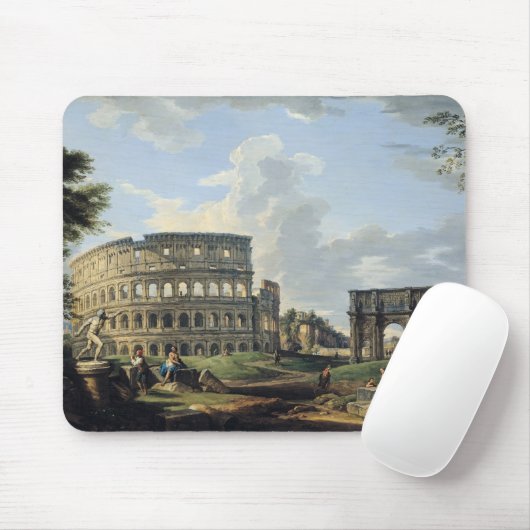 Het Colosseum en de Arch of Constantine Muismat (Met muis)