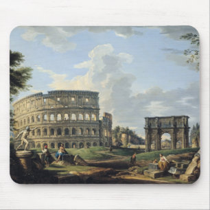 Het Colosseum en de Arch of Constantine Muismat