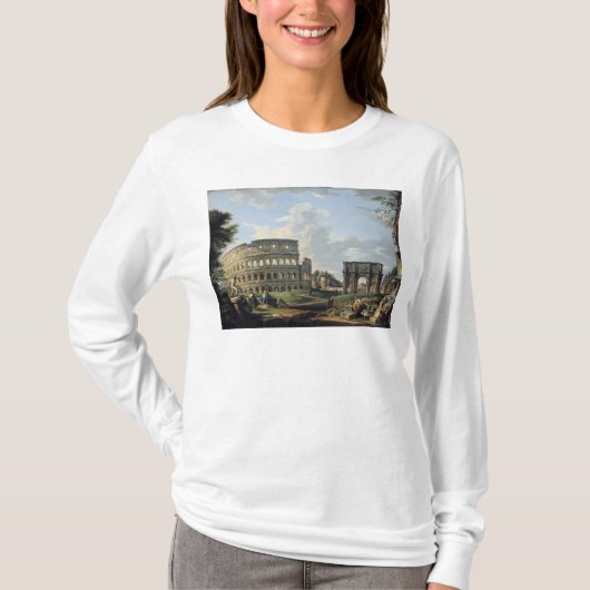 Het Colosseum en de Arch of Constantine T-shirt (Voorkant)