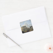 Het Colosseum en de Arch of Constantine Vierkante Sticker (Envelop)