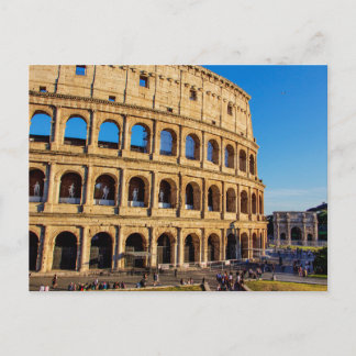 Het Colosseum en de Boog van Constantijn, Rome, It Briefkaart