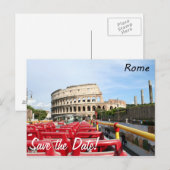 Het Colosseum in Rome Aankondigingskaart (Voorkant / Achterkant)
