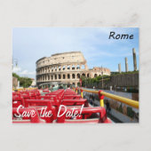 Het Colosseum in Rome Aankondigingskaart (Voorkant)