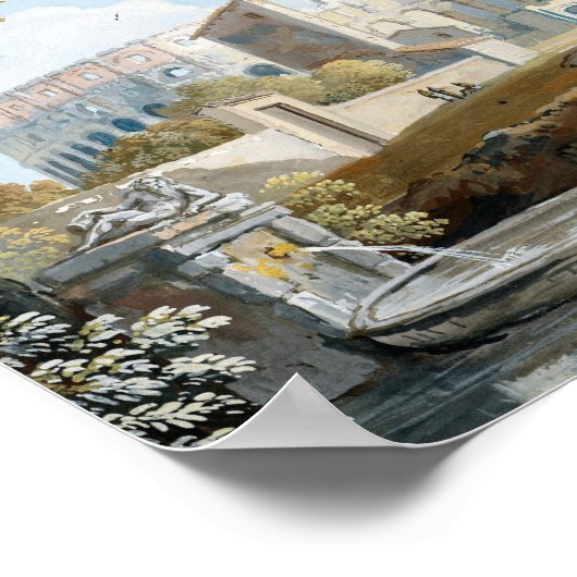 Het Colosseum in Rome | Giovanni Battista Busiri Poster (Hoek)