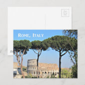 Het Colosseum in Rome, Italië Briefkaart (Voorkant / Achterkant)