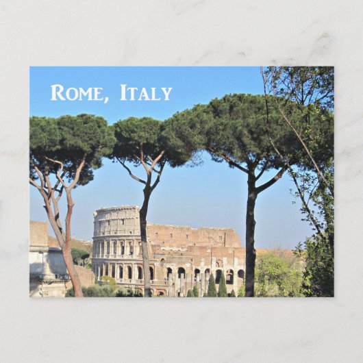 Het Colosseum in Rome, Italië Briefkaart (Voorkant)