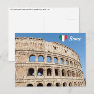 Het Colosseum in Rome, Italië Briefkaart