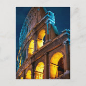Het Colosseum in Rome, Italië, om acht uur Briefkaart (Voorkant)
