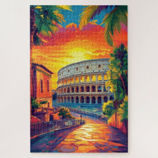 Het Colosseum in Rome. Legpuzzel (Verticaal)