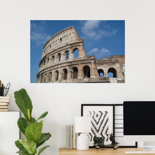 Het Colosseum in Rome Poster (Thuiskantoor)