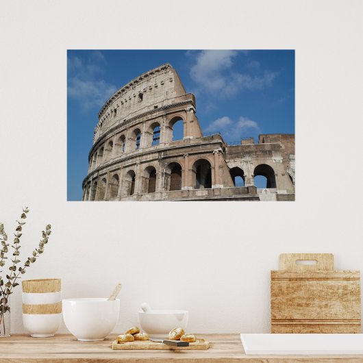Het Colosseum in Rome Poster (Keuken)