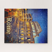 Het Colosseum in Rome 's nachts Legpuzzel (Horizontaal)