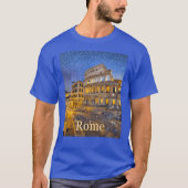 Het Colosseum in Rome 's nachts T-shirt (Voorkant)