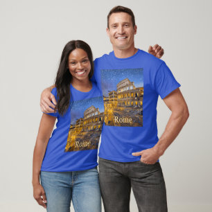Het Colosseum in Rome 's nachts T-shirt