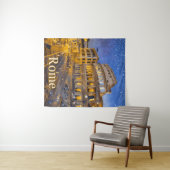 Het Colosseum in Rome 's nachts Wandkleed (In Situ (horizontaal))