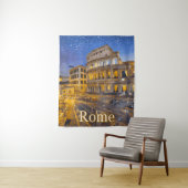 Het Colosseum in Rome 's nachts Wandkleed (In situ)
