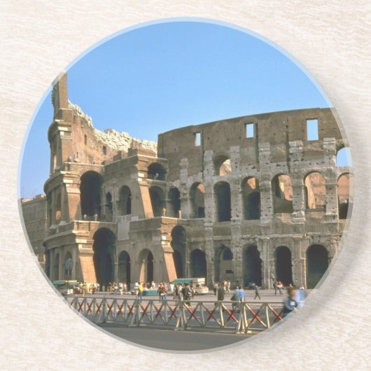 Het Colosseum in Rome Zandsteen Onderzetter (Voorkant)