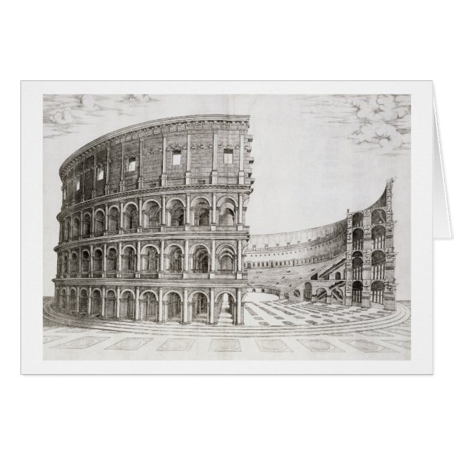 Het Colosseum, ingebouwd in AD 80 (graven) (Voorkant Horizontaal)