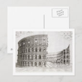 Het Colosseum, ingebouwd in AD 80 (graven) Briefkaart (Voorkant / Achterkant)