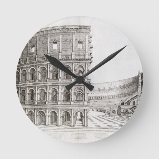 Het Colosseum, ingebouwd in AD 80 (graven) Ronde Klok (Voorkant)