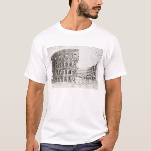 Het Colosseum, ingebouwd in AD 80 (graven) T-shirt (Voorkant)
