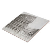 Het Colosseum, ingebouwd in AD 80 (graven) Tegeltje (Zijkant)