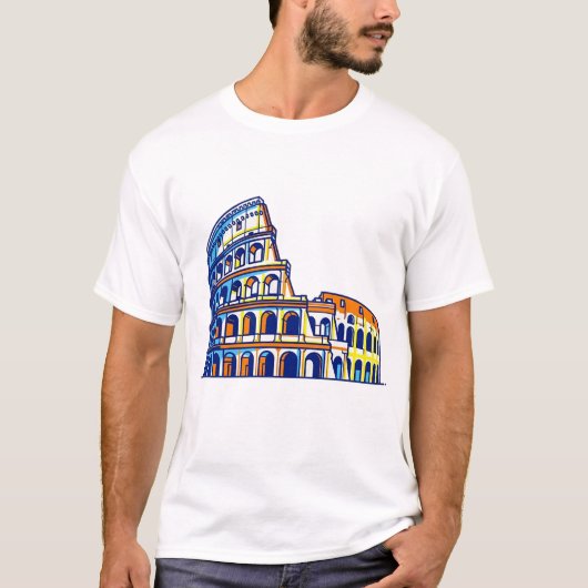 Het Colosseum, Italië T-shirt (Voorkant)