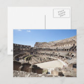 Het Colosseum ligt in Rome, Italië. Zijn an 3 Briefkaart (Voorkant / Achterkant)