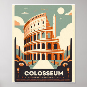 Het Colosseum: Majestueus icoon van het oude Rome Poster