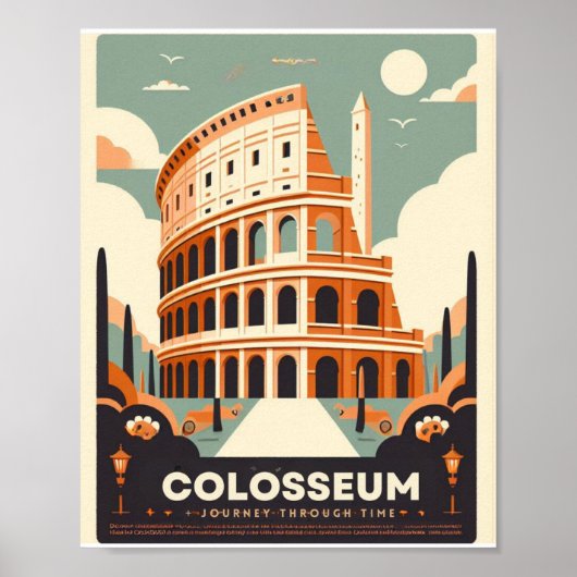 Het Colosseum: Majestueus icoon van het oude Rome Poster (Voorkant)