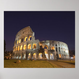 Het Colosseum of Roman Coliseum, oorspronkelijk he Poster