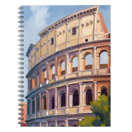 Het Colosseum Rome Aquarel Reizen  Notitieboek