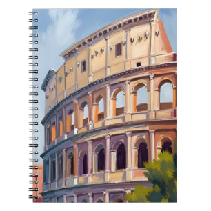 Het Colosseum Rome Aquarel Reizen  Notitieboek