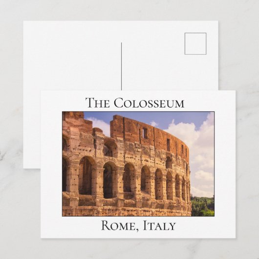 Het Colosseum, Rome, Italië Briefkaart (Voorkant / Achterkant)