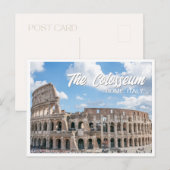 Het Colosseum Rome Italië Foto Briefkaart (Voorkant / Achterkant)