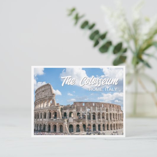Het Colosseum Rome Italië Foto Briefkaart (Staand voorkant)