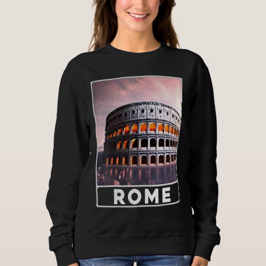 Het Colosseum Rome Italië Souvenir Trui (Voorkant)