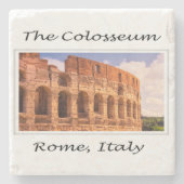 Het Colosseum Rome, Italië Stone Onderzetter (Voorkant)