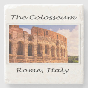 Het Colosseum Rome, Italië Stone Onderzetter