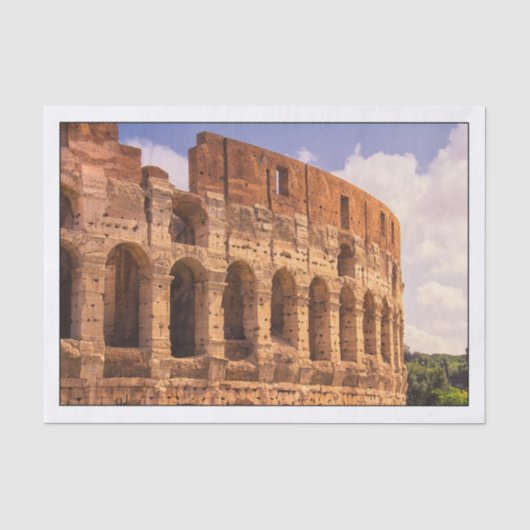 Het Colosseum Rome, Italië Tissuepapier (Voorkant)