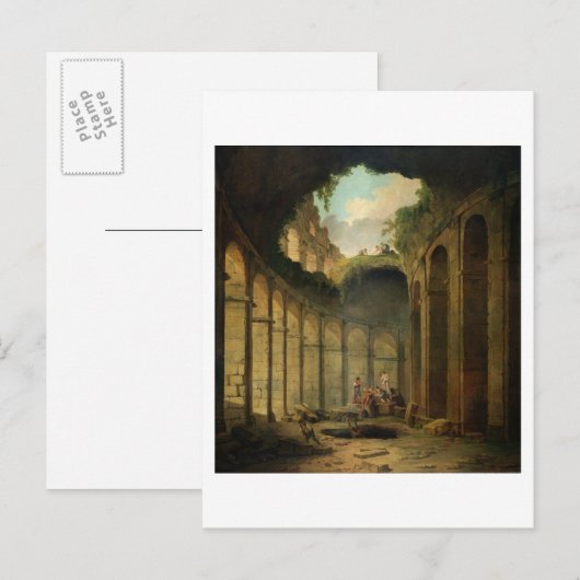 Het Colosseum, Rome (olie op doek) Briefkaart (Voorkant / Achterkant)
