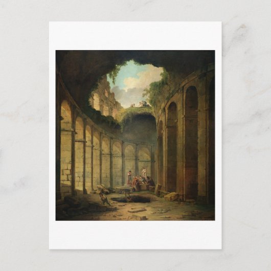 Het Colosseum, Rome (olie op doek) Briefkaart (Voorkant)