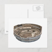 Het Colosseum van Rome: 3D-model: Briefkaart (Voorkant / Achterkant)