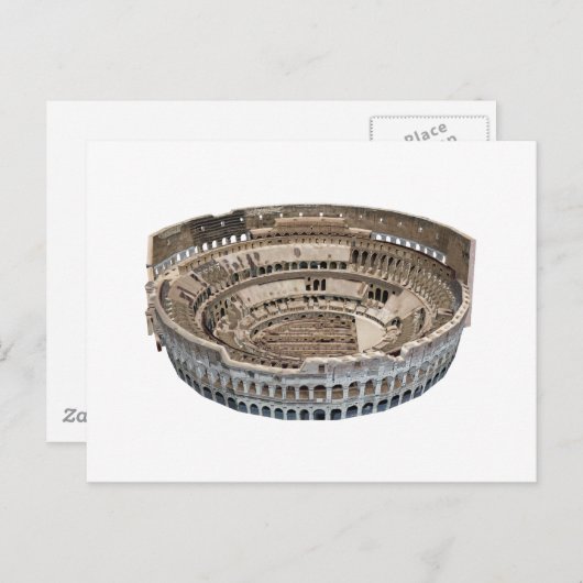 Het Colosseum van Rome: 3D-model: Briefkaart (Voorkant / Achterkant)