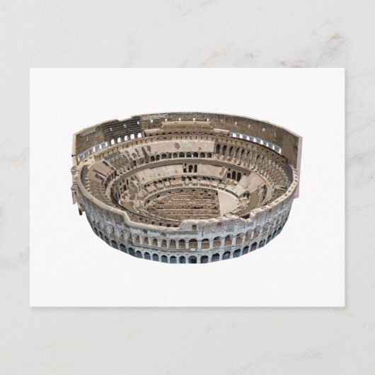 Het Colosseum van Rome: 3D-model: Briefkaart (Voorkant)