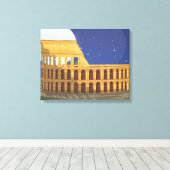 Het Colosseum Van Rome Canvas Afdruk (Insitu (Houten vloer))