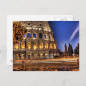 Het Colosseum van Rome onder het Briefkaart van Ni (Voorkant / Achterkant)