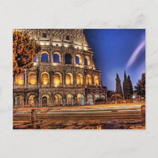 Het Colosseum van Rome onder het Briefkaart van Ni (Voorkant)